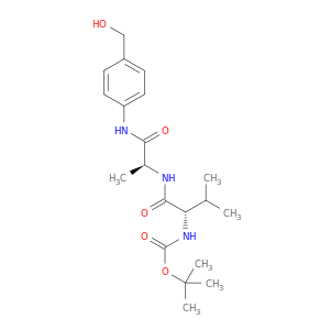 tert-Butyl ((S)-1-(((S)-1-((4-(hydroxymethyl)phenyl)amino)-1-oxopropan-2-yl)amino)-3-methyl-1-oxob…