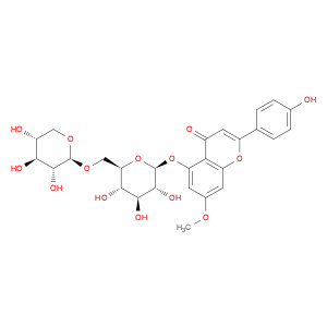 4H-1-Benzopyran-4-one,2-(4-hydroxyphenyl)-7-methoxy-5-[(6-O-b-D-xylopyranosyl-b-D-glucopyranosyl)o…