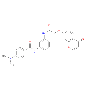4-(dimethylamino)-N-[3-[[2-[(4-oxo-4H-1-benzopyran-7-yl)oxy]acetyl]amino]phenyl]-benzamide