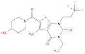 3-ethyl-6-[(4-hydroxy-1-piperidinyl)carbonyl]-5-methyl-1-(3,3,3-trifluoropropyl)-thieno[2,3-d]pyri…