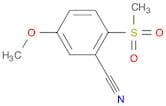 5-Methoxy-2-(methylsulfonyl)benzonitrile