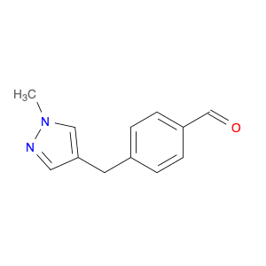 4-((1-Methyl-1H-pyrazol-4-yl)methyl)benzaldehyde
