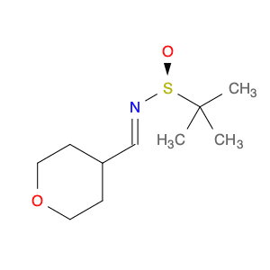 2-Propanesulfinamide, 2-methyl-N-[(tetrahydro-2H-pyran-4-yl)methylene]-, [N(E),S(S)]-