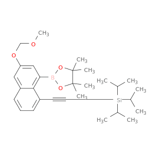 Triisopropyl((6-(methoxymethoxy)-8-(4,4,5,5-tetramethyl-1,3,2-dioxaborolan-2-yl)naphthalen-1-yl)et…