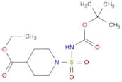 4-Piperidinecarboxylic acid, 1-[[[(1,1-dimethylethoxy)carbonyl]amino]sulfonyl]-, ethyl ester