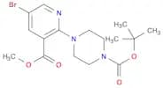 1-Piperazinecarboxylic acid, 4-[5-bromo-3-(methoxycarbonyl)-2-pyridinyl]-, 1,1-dimethylethyl ester