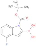 1H-Indole-1-carboxylic acid, 2-borono-4-fluoro-, 1-(1,1-dimethylethyl) ester