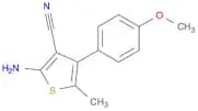 3-Thiophenecarbonitrile, 2-amino-4-(4-methoxyphenyl)-5-methyl-