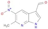 1H-Pyrrolo[2,3-b]pyridine-3-carboxaldehyde, 6-methyl-5-nitro-