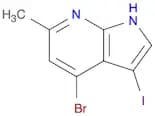 1H-Pyrrolo[2,3-b]pyridine, 4-bromo-3-iodo-6-methyl-