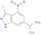 1H-Indazole, 3-iodo-6-(1-methylethyl)-4-nitro-