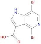 1H-Pyrrolo[3,2-c]pyridine-3-carboxylic acid, 4,7-dibromo-