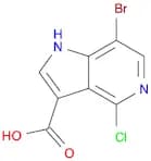 1H-Pyrrolo[3,2-c]pyridine-3-carboxylic acid, 7-bromo-4-chloro-