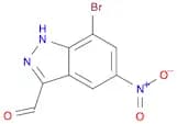 1H-Indazole-3-carboxaldehyde, 7-bromo-5-nitro-