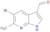 1H-Pyrrolo[2,3-b]pyridine-3-carboxaldehyde, 5-bromo-6-methyl-