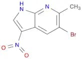 1H-Pyrrolo[2,3-b]pyridine, 5-bromo-6-methyl-3-nitro-