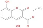 2H-1-Benzopyran-3-carboxylic acid, 4,8-dihydroxy-2-oxo-, ethyl ester