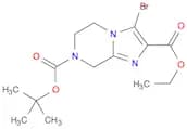 Imidazo[1,2-a]pyrazine-2,7(8H)-dicarboxylic acid, 3-bromo-5,6-dihydro-, 7-(1,1-dimethylethyl) 2-et…