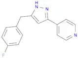 Pyridine, 4-[5-[(4-fluorophenyl)methyl]-1H-pyrazol-3-yl]-
