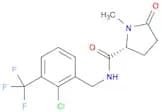 2-Pyrrolidinecarboxamide, N-[[2-chloro-3-(trifluoromethyl)phenyl]methyl]-1-methyl-5-oxo-, (2R)-