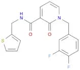 3-PyridinecarboxaMide, 1-[(3,4-difluorophenyl)Methyl]-1,2-dihydro-2-oxo-N-(2-thienylMethyl)-