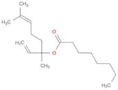 Octanoic acid, 1-ethenyl-1,5-dimethyl-4-hexen-1-yl ester
