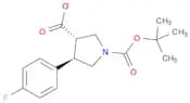 1,3-Pyrrolidinedicarboxylic acid, 4-(4-fluorophenyl)-, 1-(1,1-dimethylethyl) ester, (3S,4R)-