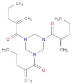 1,3,5-Triazine, hexahydro-1,3,5-tris(2-methylene-1-oxopentyl)- (9CI)
