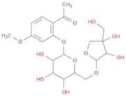 Ethanone, 1-[2-[(6-O-D-apio-β-D-furanosyl-β-D-glucopyranosyl)oxy]-4-methoxyphenyl]-
