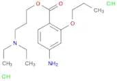 Benzoic acid, 4-amino-2-propoxy-, 3-(diethylamino)propyl ester, hydrochloride (1:2)