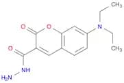 2H-1-Benzopyran-3-carboxylic acid, 7-(diethylamino)-2-oxo-, hydrazide