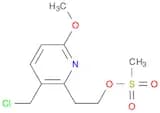 2-Pyridineethanol, 3-(chloromethyl)-6-methoxy-, 2-methanesulfonate