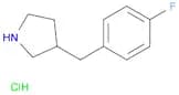 Pyrrolidine, 3-[(4-fluorophenyl)methyl]-, hydrochloride (1:1)