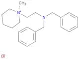 Piperidinium, 1-[2-[bis(phenylmethyl)amino]ethyl]-1-methyl-, bromide (1:1)