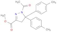 1H-Pyrazole-3-carboxylic acid, 1-acetyl-4,5-dihydro-5,5-bis(4-methylphenyl)-, methyl ester
