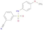 Benzenesulfonamide, 3-cyano-N-(4-methoxyphenyl)-