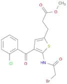2-Thiophenepropanoic acid, 5-[(2-bromoacetyl)amino]-4-(2-chlorobenzoyl)-, methyl ester