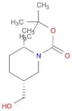 1-Piperidinecarboxylic acid, 5-(hydroxymethyl)-2-methyl-, 1,1-dimethylethyl ester, (2S,5R)-