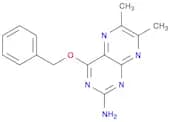 2-Pteridinamine, 6,7-dimethyl-4-(phenylmethoxy)-