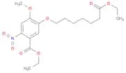 Benzoic acid, 5-[(7-ethoxy-7-oxoheptyl)oxy]-4-methoxy-2-nitro-, ethyl ester