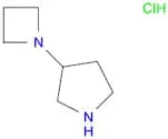 Pyrrolidine, 3-(1-azetidinyl)-, hydrochloride (1:1)