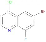 Quinoline, 6-bromo-4-chloro-8-fluoro-
