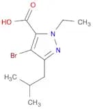 1H-Pyrazole-5-carboxylic acid, 4-bromo-1-ethyl-3-(2-methylpropyl)-