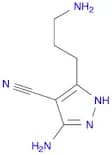 1H-Pyrazole-4-carbonitrile, 3-amino-5-(3-aminopropyl)-