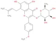 4H-1-Benzopyran-4-one, 3-[(6-deoxy-α-L-mannopyranosyl)oxy]-5,7-dihydroxy-2-(4-methoxyphenyl)-8-(3-…