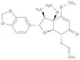 6(2H)-Benzofuranone, 2-(1,3-benzodioxol-5-yl)-3,3a,7,7a-tetrahydro-3a,4-dimethoxy-3-methyl-7-(2-pr…