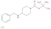 1-Piperidinecarboxylic acid, 4-[(phenylmethyl)amino]-, 1,1-dimethylethyl ester, hydrochloride (1:1)