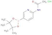 Acetamide, N-[5-(4,4,5,5-tetramethyl-1,3,2-dioxaborolan-2-yl)-2-pyridinyl]-, hydrochloride (1:1)