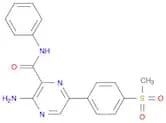 2-Pyrazinecarboxamide, 3-amino-6-[4-(methylsulfonyl)phenyl]-N-phenyl-