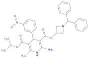 3,5-Pyridinedicarboxylic acid, 2-amino-1,4-dihydro-6-methyl-4-(3-nitrophenyl)-, 3-[1-(diphenylmeth…